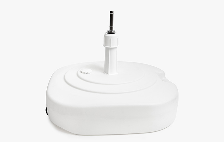Parasol base white with rotator