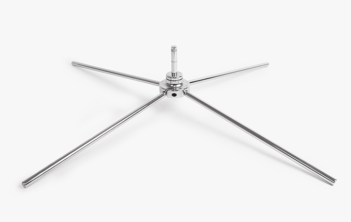 Metal stand with rotator