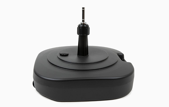 Black parasol base with rotator